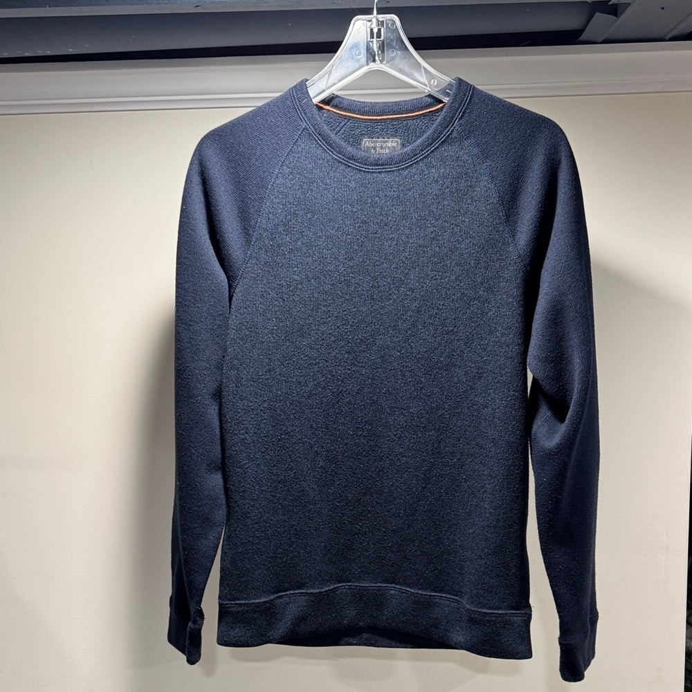 Abercrombie & Fitch Dark Blue Crewneck Sweater